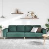 vidaXL Sofa Set, Stoff dunkelgrün Bild 3