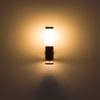 LED Wandleuchte, Deko-Licht, Edelstahl, Holz-Optik, H 35 cm Bild 5