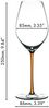 RIEDEL 4900/28O FATTO A MANO Champagner/Weinglas - Stiel ORANGE Bild 2