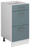 Küchenunterschrank R-Line Blau-Grau 40 cm mit Schubladen, ohne Arbeitsplatte Vicco Bild 5