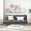 Vasagle Schlafsofa, Schlafcouch, Bettsofa, Bezug aus Baumwoll-Leinen-Mischgewebe, Holzbeine, 175 x 83 x 76 cm, klappbar, Ausklappsofa grau von Songmics LCS701G01 Bild 5