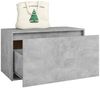 vidaXL Flurbank 80x40x45 cm Betongrau Holzwerkstoff 808670 Bild 4