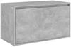 vidaXL Flurbank 80x40x45 cm Betongrau Holzwerkstoff 808670 Bild 2