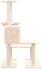 vidaXL Kratzbaum mit Sisal-Kratzsäulen Creme 94,5 cm 171639 Bild 4