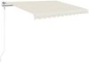 vidaXL Markise Manuell Einziehbar mit LED 350x250 cm Creme 3068882 Bild 2