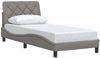 vidaXL Bettgestell ohne Matratze Taupe 80x200 cm Stoff 3310563 Bild 3