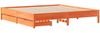 vidaXL Massivholzbett ohne Matratze Wachsbraun 180x200 Kiefernholz 3301703 Bild 3