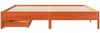 vidaXL Massivholzbett ohne Matratze Wachsbraun 180x200 Kiefernholz 3301703 Bild 4