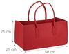 Relaxdays Kaminholztasche aus Filz Bild 5