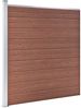 vidaXL Gartenzaun WPC 1045x186 cm Braun 3053211 Bild 4