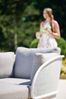 Sieger Daybed Samoa Loungemöbel für den Garten, Aluminium Hellgrau 117 x 71 x 210 cm Bild 2