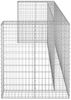 vidaXL Gabionenwand für Mülltonnen Verzinkter Stahl 325x100x110 cm 151301 Bild 4
