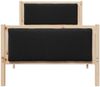 vidaXL Bettrahmen mit Kopfteil Schwarz 100 x 200 cm Stoff 878351 Bild 5