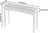 LuxusKollektion Konsolentisch Konsolentisch Flurtisch Eingangstisch Glastisch 120×35×79cm Bild 4