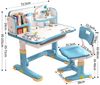 Rutaqian Kinderschreibtisch Kinderschreibtisch höhenverstellbar, Kinder Tisch Stuhl Set (Ein Tisch und ein Stuhl), Schreibtisch Kinder mit Schublade, Basteltisch Kinder, 75,5 x 62,5 x 101 cm Bild 2