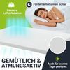 Juskys orthopädischer Topper 90 x 200 cm – 7 Zonen Matratzenschoner aus Memoryschaum – Matratzenauflage 7 cm dick H2 bis H3 für Boxspringbett Bild 3