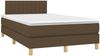 vidaXL Boxspringbett mit Matratze Dunkelbraun 120x190 cm Stoff 3269789 Bild 2