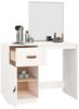 vidaXL Schminktisch Weiß 95x50x134 cm Massivholz Kiefer 820088 Bild 5