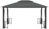 vidaXL Pavillon mit Seitenwänden & Doppeldach, Stahl/Polyester Anthrazit, 3x4 m Bild 5