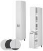 Badschrank Fame-Line Weiß Landhaus 30 x 206.8 cm Vicco Bild 3