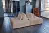 KAWOLA Modulsofa WIOLO SOFT 2 Module 2 Rückenkissen Weicher Breitcord taupe 84 x 111 x 222 cm Bild 4