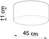 Wandleuchte, grau, Spot rund, PVC Stahl, 25 cm Bild 4