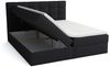 Boxspringbett Schlafzimmerbett BASILIO 140x200cm Stoff Fresh Ecru Bild 2