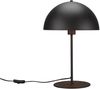 Große LED Tischleuchte aus Metall Schwarz, Lampenschirm innen Gold, Höhe 45cm Bild 2
