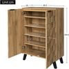 Sideboard, Moderner Schuhschrank mit 5 Fächern – Maße 80,5 x 35 x 109,5 cm, Verstellbare Einlegeböden Bild 5