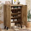 Sideboard, Moderner Schuhschrank mit 5 Fächern – Maße 80,5 x 35 x 109,5 cm, Verstellbare Einlegeböden Bild 4