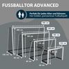 Hudora 'Advanced 240' Fußballtor, Stahlrohrrahmen weiß, 240x160 cm Bild 2