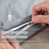 Bettwäsche 200x220 Grau Mikrofaser bügelfrei knitterfrei Bettbezug Kissenbezug Bild 3