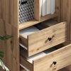 vidaXL Highboard mit Schubladen Artisan-Eiche 45,5 x 34 x 127 cm 869369 Bild 4