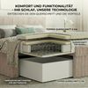 Boxspringbett RALF 160 x 200 cm mit Bettkasten, Topper und gepolstertem Kopfteil. Farbe: Braun, Härtegraden: H2 , Topper: Visco-Topper Bild 5