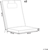 Sitzauflagen 2er Set JAVA AMANTEA PREMIUM 50 x 71 cm Rot Bild 2