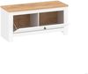 TARGET HOME SCHUHSCHRANK Bank MDF Weiß/goldene Eiche 64x45 cm (H 44,8 x T 64, 94 x B 45 cm) Bild 4
