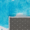 Teppich blau-grau 140x200 cm Flecken-Motiv Kurzflor BOZAT Bild 4