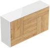 Sideboard stehend Karat A 140cm 2 Türen 4 Pushauszüge Weiß Hgl Eiche : Weiss hochglanz / Eiche Gold Bild 2