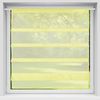 Transparente Bistrogardine Raffoptik mit Stangendurchzug in Voile, schlicht und modern in vielen verschiedenen Farben erhältlich (100 x 110 cm / gelb - zitronengelb) Bild 4