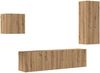vidaXL TV-Schränk Wandmontiert 4 pcs Artisan-Eiche Holzwerkstoff 3402765 Bild 2