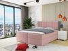 Boxspringbett Rebos, Rosa, 160x200 cm Bild 2