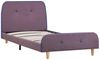 vidaXL Bettgestell Taupe Stoff 90x200 cm [280936] Bild 2