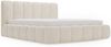 GRAINGOLD Cloud Bett 180x200, Polsterbett ohne Bettkasten, Velvet-Stoff, mit Lattenrost, Beige Bild 2