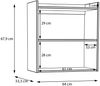 Wandregal >WHENUA< in Salbei - 64x67,9x33,3cm (BxHxT) Bild 5