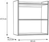 Wandregal >WHENUA< in Salbei - 64x67,9x33,3cm (BxHxT) Bild 4