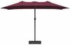 vidaXL Garten-Sonnenschirm Bordeauxrot 385 x 209 x 244 cm 42003279 Bild 4