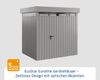 Hörmann EcoStar Euroline Gerätehaus Flachdach mit Lichtband 214 x 166 Graualuminium 1-flg Bild 2
