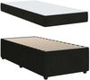 vidaXL Bettrahmen mit Matratze Schwarz 100 x 200 cm Stoff 3398362 Bild 4