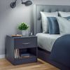 CASARIA® Nachttisch mit Schublade 41cm Anthrazit Bild 2
