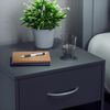 CASARIA® Nachttisch mit Schublade 41cm Anthrazit Bild 4
